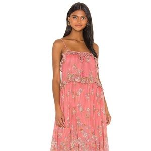 Spell Hendrix Strappy Maxi Dress Dusty Pink